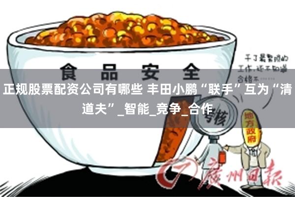 正规股票配资公司有哪些 丰田小鹏“联手”互为“清道夫”_智能_竞争_合作